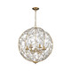 Bridget Six Light Chandelier (BGT-335-SG-CL)