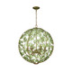 Bridget Six Light Chandelier (BGT-335-SG-GR)