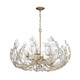 Bridget Six Light Chandelier (BGT-338-SG-CL)