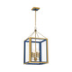 Crystorama - HRK-2505-LG-NY - Four Light Chandelier - Herrick - Luxe Gold + Navy