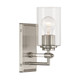 Minka-Lavery - 2641-84 - One Light Bath Sconce - Binsly - Brushed Nickel