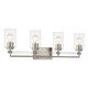 Minka-Lavery - 2644-84 - Four Light Vanity - Binsly - Brushed Nickel