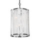Minka-Lavery - 3637-899 - Six Light Pendant - Veil - Dark Matte Black