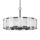 Minka-Lavery - 3638-899 - Ten Light Pendant - Veil - Dark Matte Black