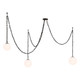 Minka-Lavery - 5218-860 - Three Light Pendant - Marbelle - Dark Bronze