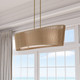 Key Largo Four Light Linear Chandelier (6578-695)