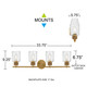 Baltic Four Light Vanity (BTC8634BRG)