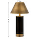 Molly LED Table Lamp (11-CD04RC-BK)
