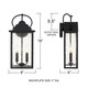 Damian LED Outdoor Wall Lantern (DAM8407MBK)