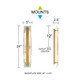 Esme LED Wall Sconce (ESM8705BRG)