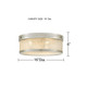 Micah LED Flush Mount (MICA1616BN)