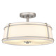 Quoizel - SLN1716BN - Three Light Semi-Flush Mount - Sloane - Brushed Nickel