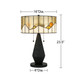 Blackwood Two Light Table Lamp (TF6831MBK)