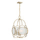 Savoy House - 3-4699-4-127 - Four Light Pendant - Damen - Noble Brass