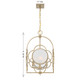 Damen Four Light Pendant (3-4699-4-127)