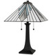 Duvane Two Light Table Lamp (TFDV6323MBK)