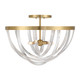 Savoy House - 6-1777-4-322 - Four Light Semi-Flush Mount - Jennings - Warm Brass