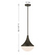 Ogdon One Light Pendant (7-2777-1-15)