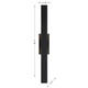 Davis LED Outdoor Wall Lantern (5-136-5CCT-BK)