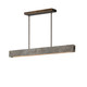 ET2 - E26266-TTVBZ - LED Linear Pendant - Lintel - Titanium Travertine / Bronze