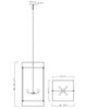Gridline Four Light Pendant (10413SN)
