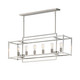 Maxim - 10416SN - Six Light Linear Pendant - Gridline - Satin Nickel