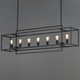 Gridline Seven Light Linear Pendant (10417BK)