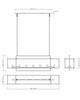 Gridline Seven Light Linear Pendant (10417BK)