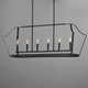Arden Six Light Linear Pendant (10427BK)