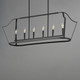 Arden Six Light Linear Pendant (10427BK)