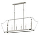 Maxim - 10427SN - Six Light Linear Pendant - Arden - Satin Nickel