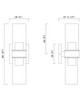 Livingston Two Light Wall Sconce (10462CDBK)