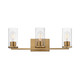 Maxim - 10463CDNAB - Three Light Bath Vanity - Livingston - Natural Aged Brass