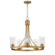 Maxim - 10465CDNAB - Five Light Chandelier - Livingston - Natural Aged Brass
