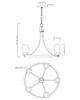 Livingston Five Light Chandelier (10465CDSN)