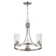 Maxim - 10467CDSN - Three Light Chandelier - Livingston - Satin Nickel