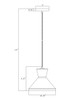 Sinch One Light Pendant (11452SWBK)