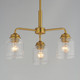 Acadia Three Light Semi-Flush Mount/Chandelier (12260CDNAB)