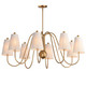 Maxim - 12868NAB - Eight Light Chandelier - Valette - Natural Aged Brass