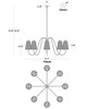 Valette Eight Light Chandelier (12868NAB)