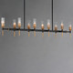 Flambeau Ten Light Linear Pendant (16119CLBKAB)