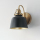 Hollis One Light Wall Sconce (21421BKNAB)
