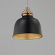 Hollis One Light Pendant (21424BKNAB)