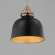Hollis One Light Pendant (21424BKNAB)