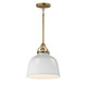 Maxim - 21424GWNAB - One Light Pendant - Hollis - Natural Aged Brass