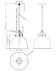 Hollis One Light Pendant (21424GWNAB)