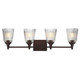 Maxim - 21544CRDBZ - Four Light Bath Vanity - Julip - Dark Bronze