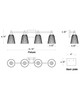 Julip Four Light Bath Vanity (21544CRSN)