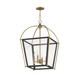 Maxim - 22524BKNAB - Four Light Pendant - McCadden - Black / Natural Aged Brass