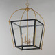 McCadden Four Light Pendant (22524BKNAB)